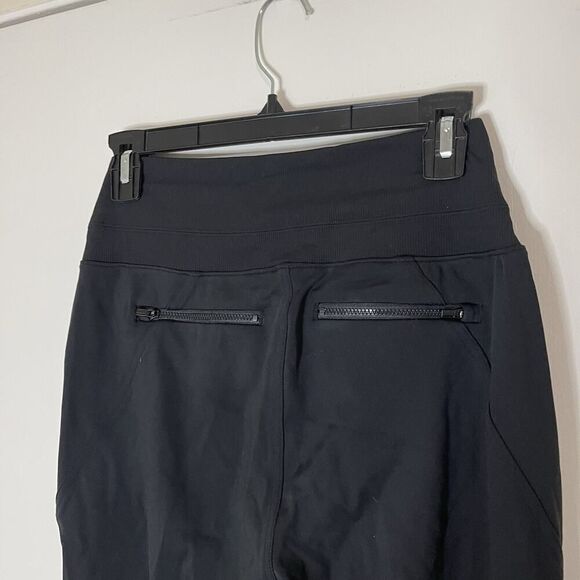 ATHLETA black pull on knit tapered jogger pants size US XS - Picture 4 of 6